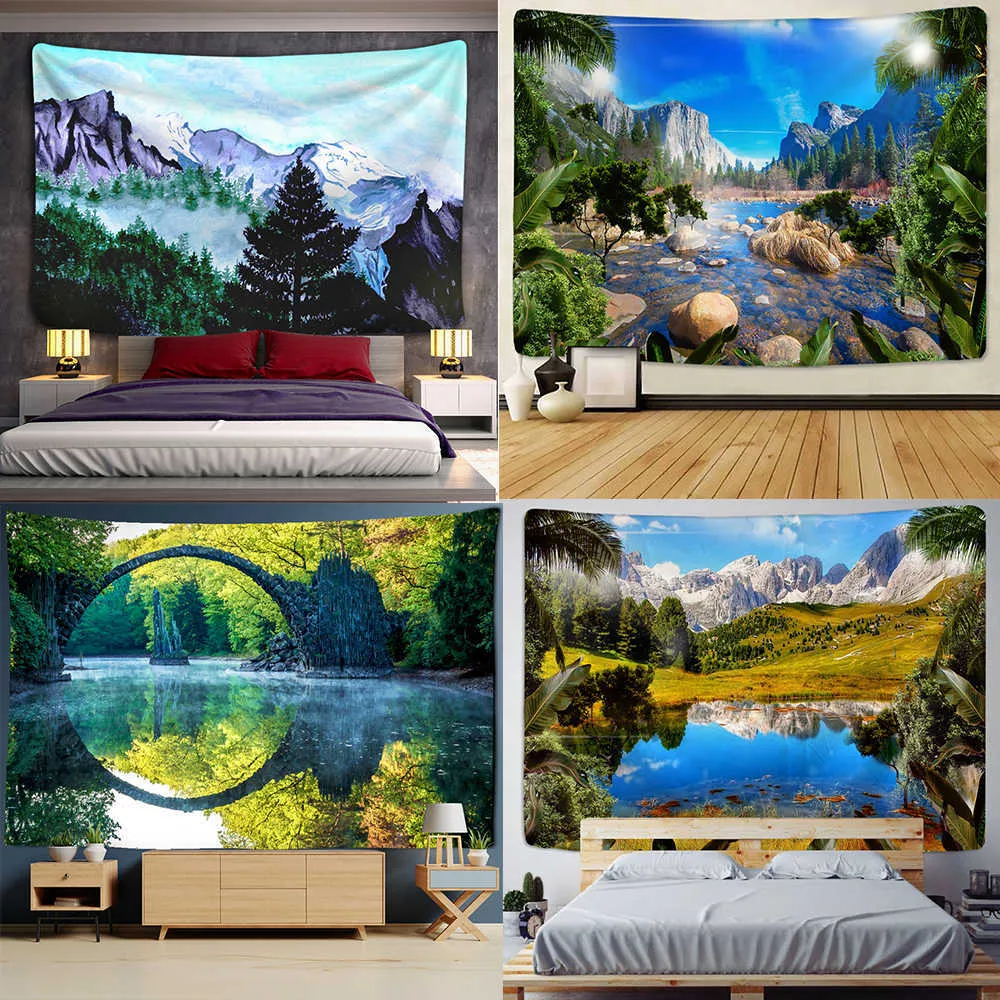 Hippie Mandala Wall Hanging Tapestry Kmart Aesthetic Home Decor With Natural Forest Print Large Customizable R230811 From Mengyang09 29.54 DHgate.Com