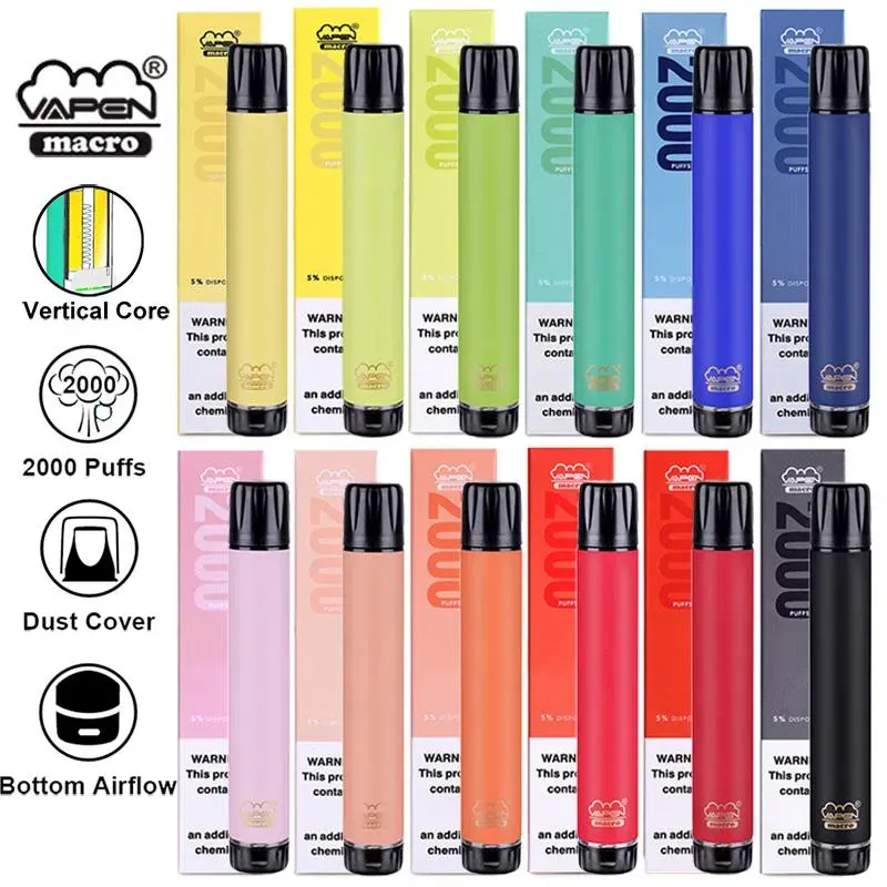 vapes disposable puff Original VAPEN MARCO 2000 Puffs e cigarette Vertical Coils Plus Vaporizer Pre-Filled BarsVaporizer