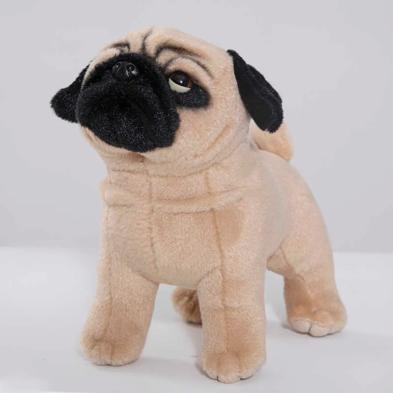 Stuffed Plush Animals Soft Cute Plush Toy Dog Pug Animal Stuffed Doll Pekingese Baby Birthday Gift for Kid Girls