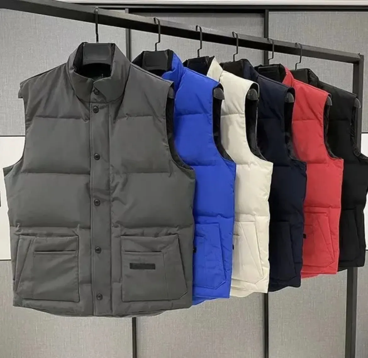 Designer Down Gillets Winter Chaussage Designer Luxury Corps Warmer Ruff Men Office Gise de gilet Bouetteur