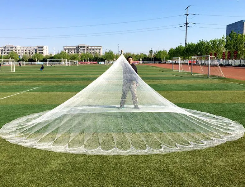 Finefish Hand Cast Net - 25M Pocket Gill Net, Durable Thread, Steel ...