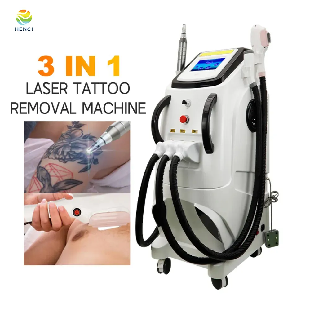 Multifunction 3 in 1 Elight+IPL OPT Super Hair Removal Picosecond Wrinkle Remove Tattoo OPT Beauty machine