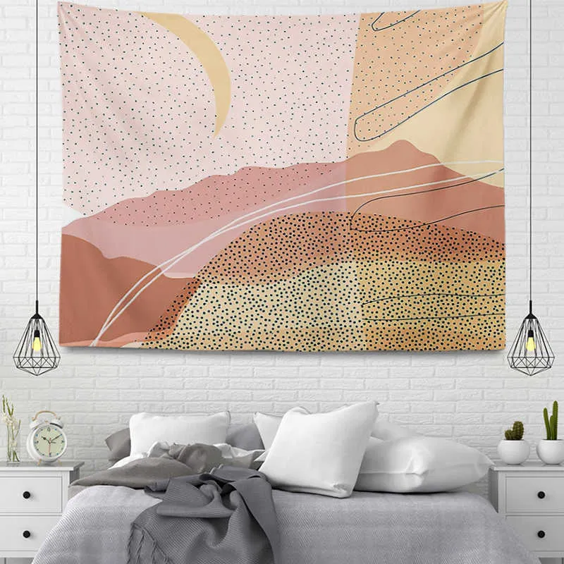 Customizable Pink Marble Wall Mid Century Modern Tapestry Beautiful Room Decoration With Large Fabric Wall Hanging For Autumn Home R230811 From Mengyang09 17.79 DHgate.Com