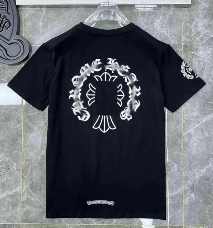 2023New Style Mens Classic T Shirt Heart Fashion Ch Balck High