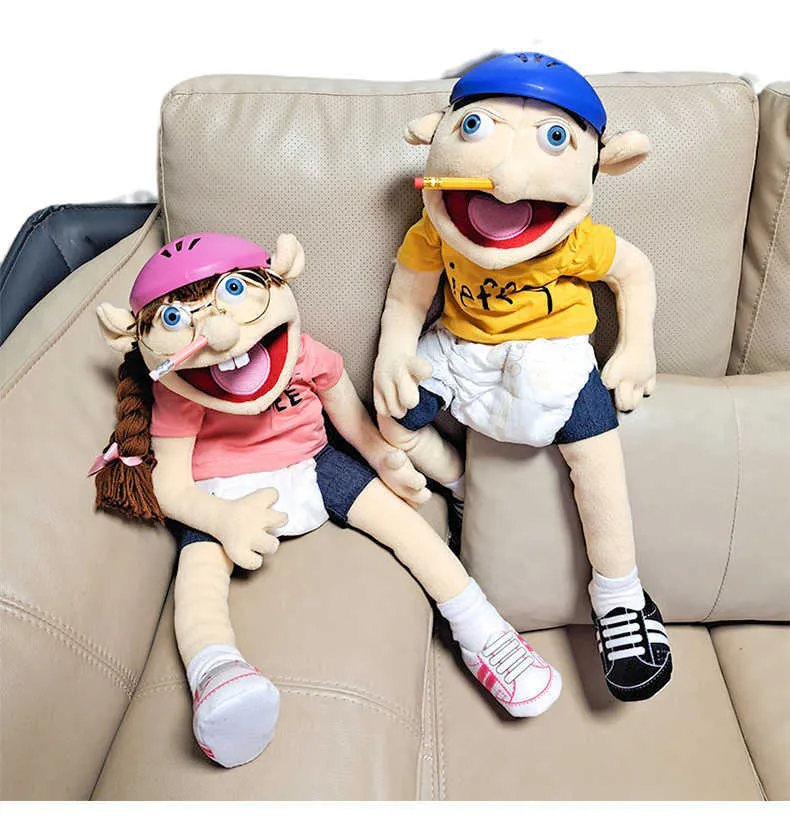 Realistic 60cm Jeffy Puppet Soft Luigi Plush For Family Fun Sml