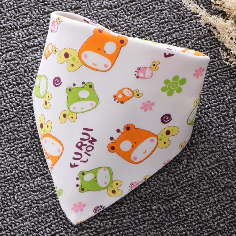 Baby Bibs Waterproof Triangle Cotton Cartoon Child Baberos Bandana Bibs Babador Dribble Bibs Newborn Slabber Absorbent Cloth