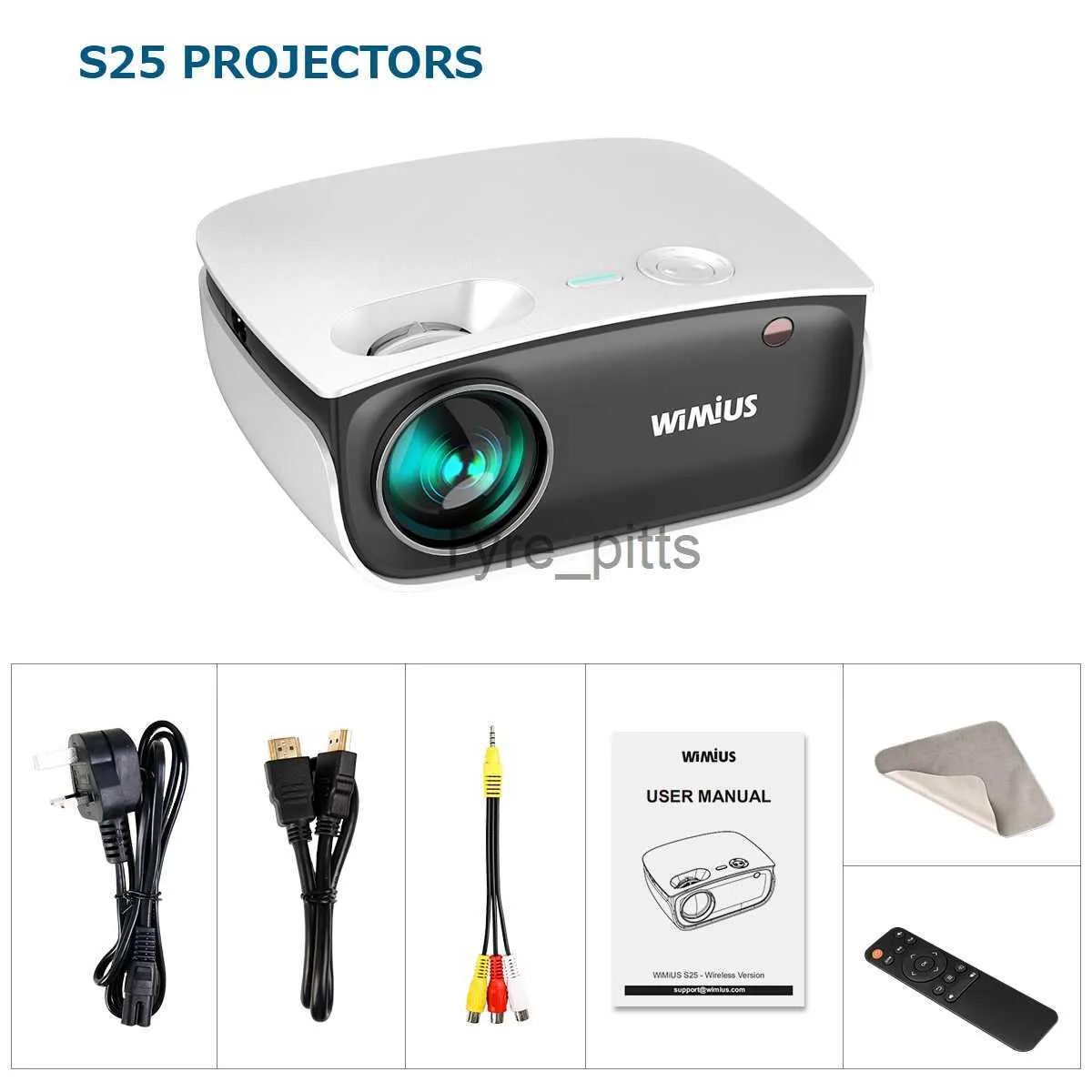 Projetores Mini Projetores 6500 Lumens Phone Beamer Video Projector 1080p Beamer Mirroring Projector LED para o HomeTeater Video S25 X0811 X0811 X0813