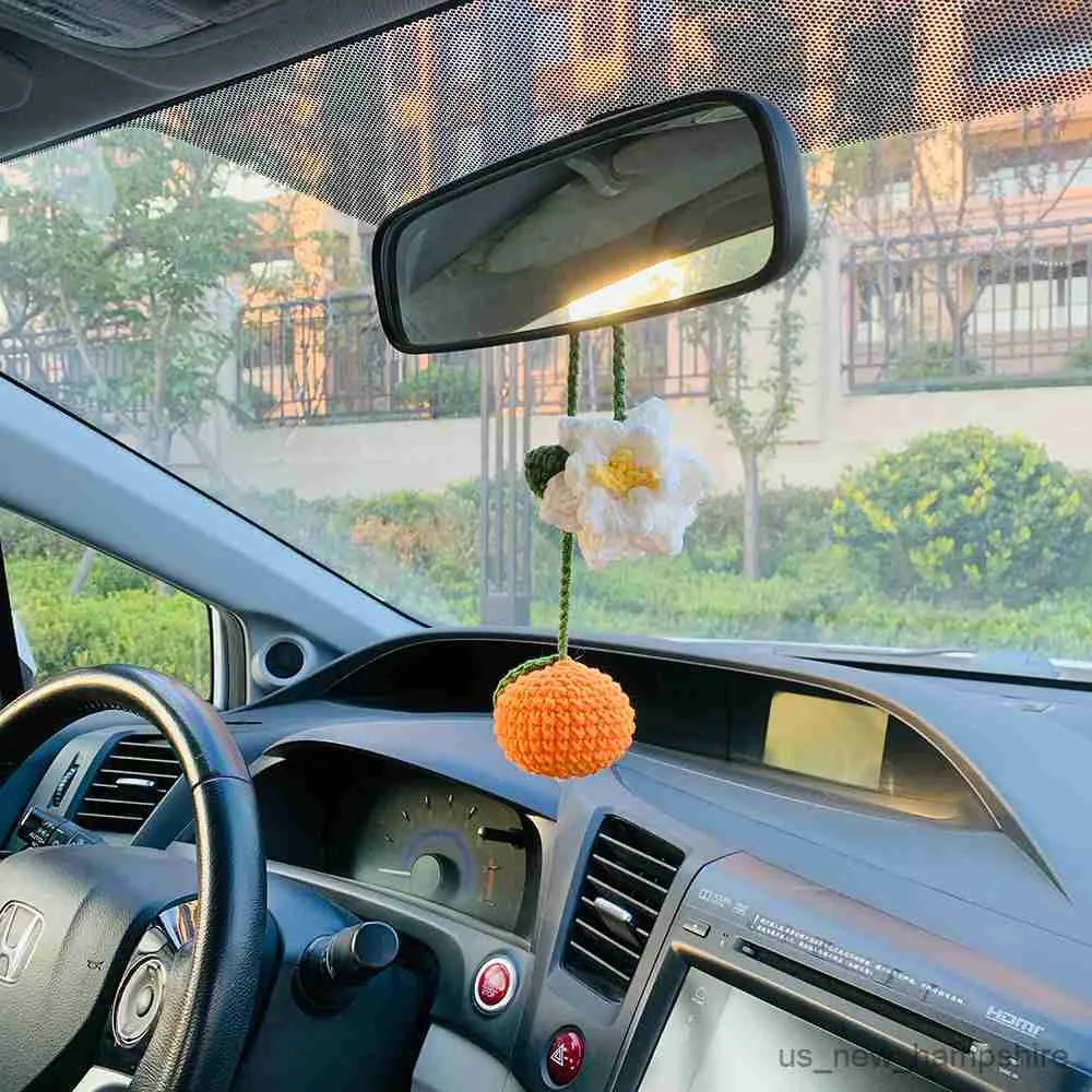 Orange Gardenia Flower Car Decoration Stylish Hanging Charm For Teens And  Women Rear View Mirror Accessory R230811 From Us_new_hampshire, $10.46