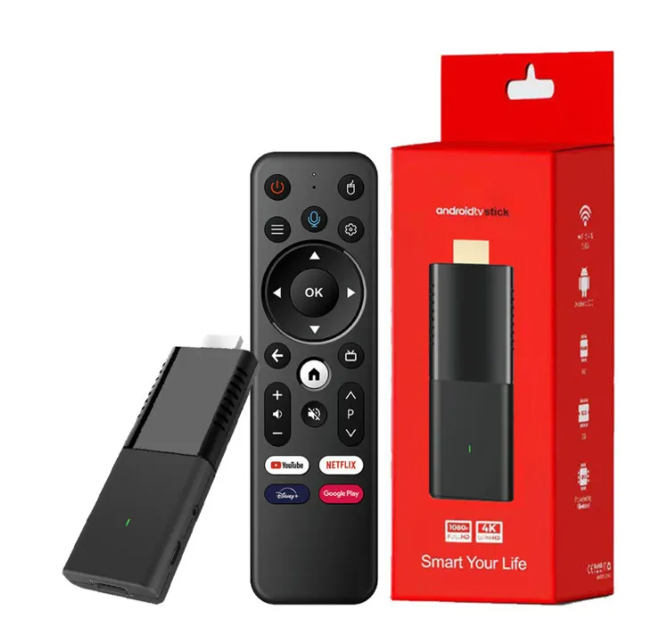 IATV Q3 TV Stick Android 10.0 ATV TV Dongle Allwinner H313 2G 16G BT5.0 2.4G 5G Double WiFi 4K HD Set Top Box Smart TV Box