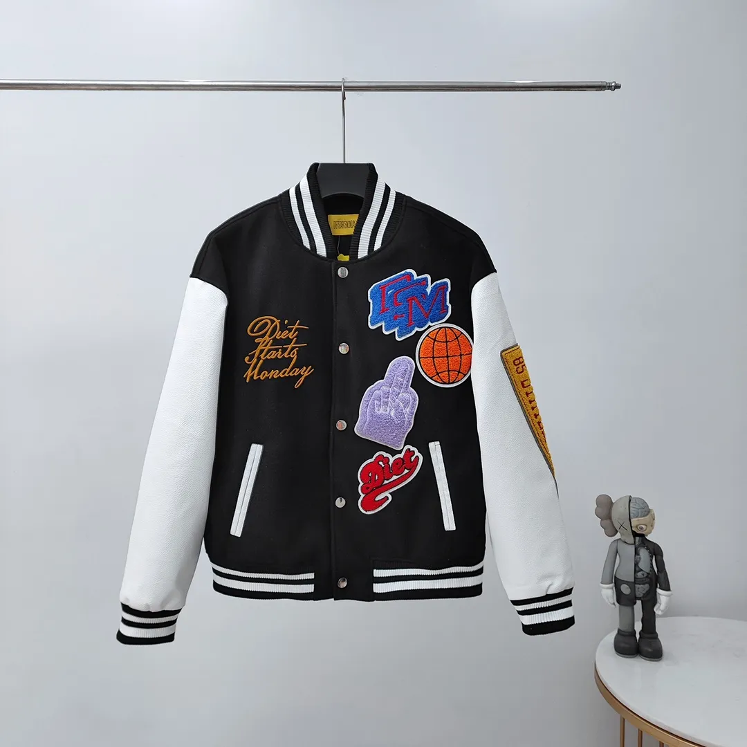 Designer Unisex Varsity Hh Jackets With Embroidery, Single Designer Unisex Varsity Hh Jackets With Embroidery, Single