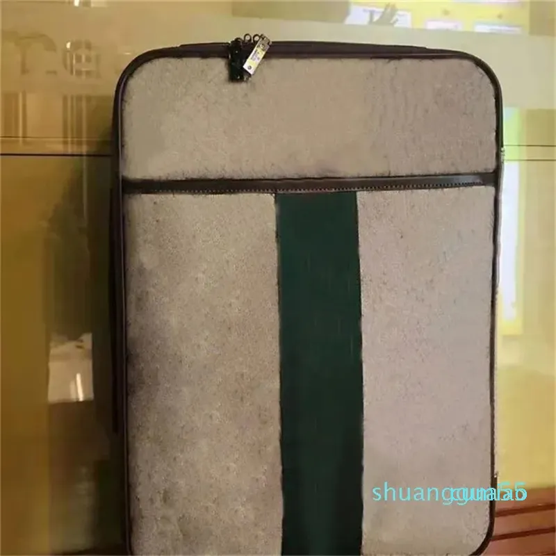 2023デザイナー旅行地平線スーツケース荷物ファッションluxurys男性女性トランクバッグレター財布ロッドボックススピナーユニバーサルホイールダッフルバッグ20インチ