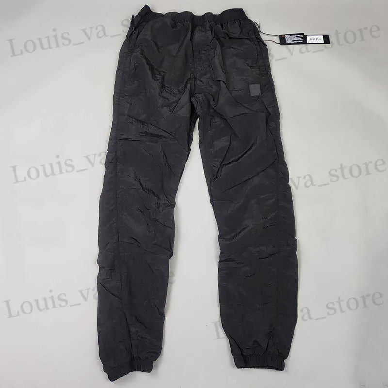 Brand mens topstoney pants 19FW classic embroidered small standard metal nylon overalls pant Size M-2xl T230811