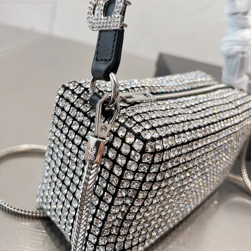 Cheap Shining Diamond Handbag Light Luxury Evening Bag Dress Wrist Bag |  Joom