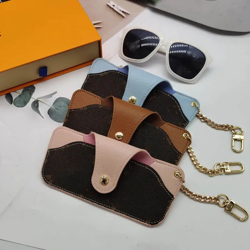 Fashion Designer Sunglasses Case Brand Letter Old Flower Unisex Luxury Sunglass Box Packing Portable Anti Pressure Glasses Bag