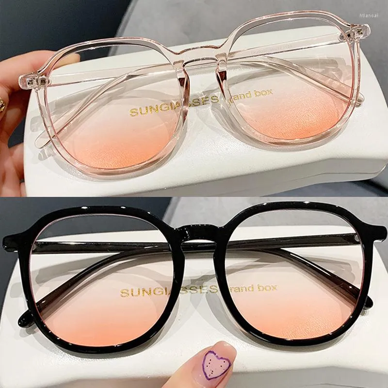 Sunglasses Ins Anti-blue Light Women Summer Black Frame UV Resistant Optical Spectacle Glasses Outdoor Beach Rouge Eyeglass