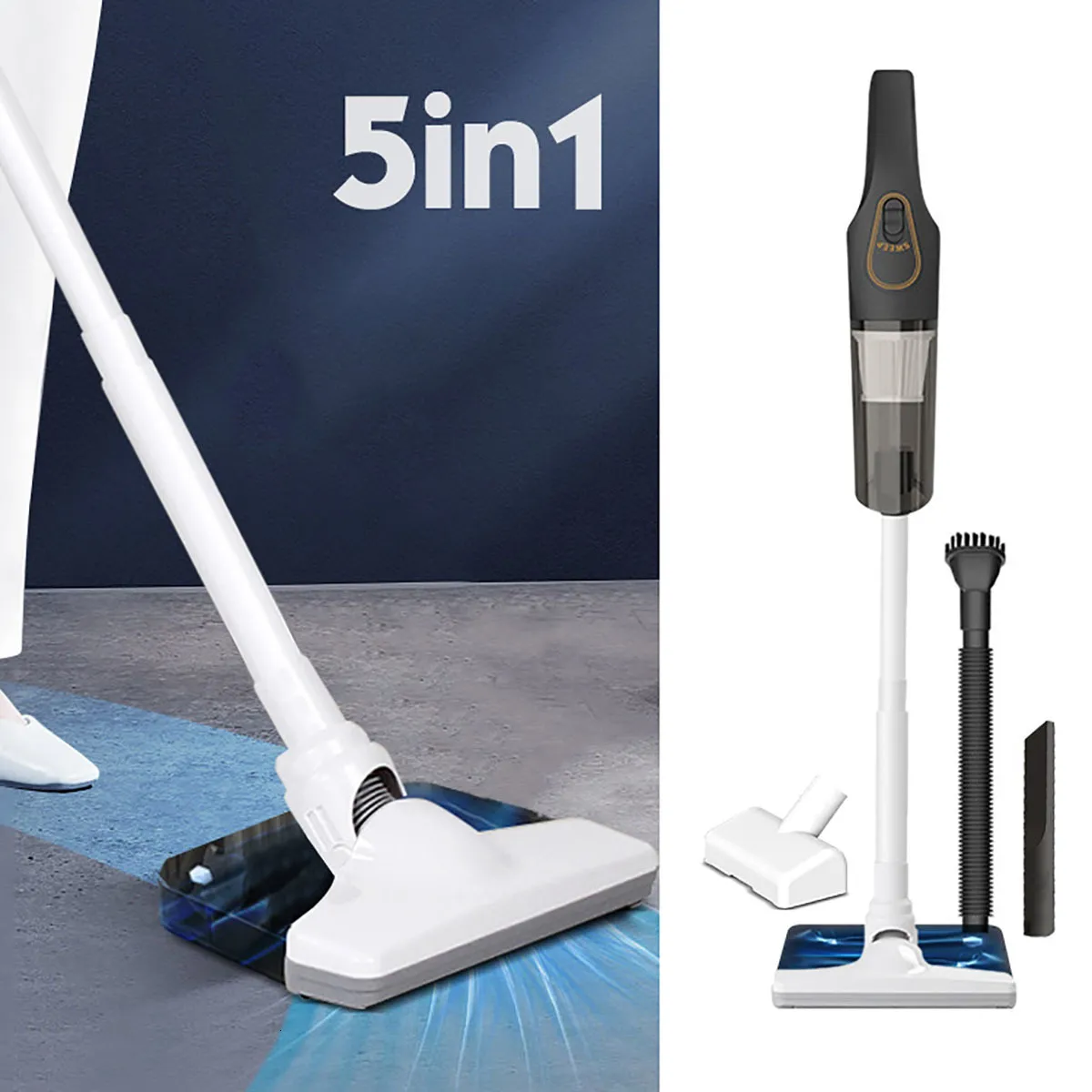 Wireless Household Handheld Vacuum Cleaner Large Suction Mopping Detergent  Washing Mop Integrated Anti-Mite Vacuum Cleaner