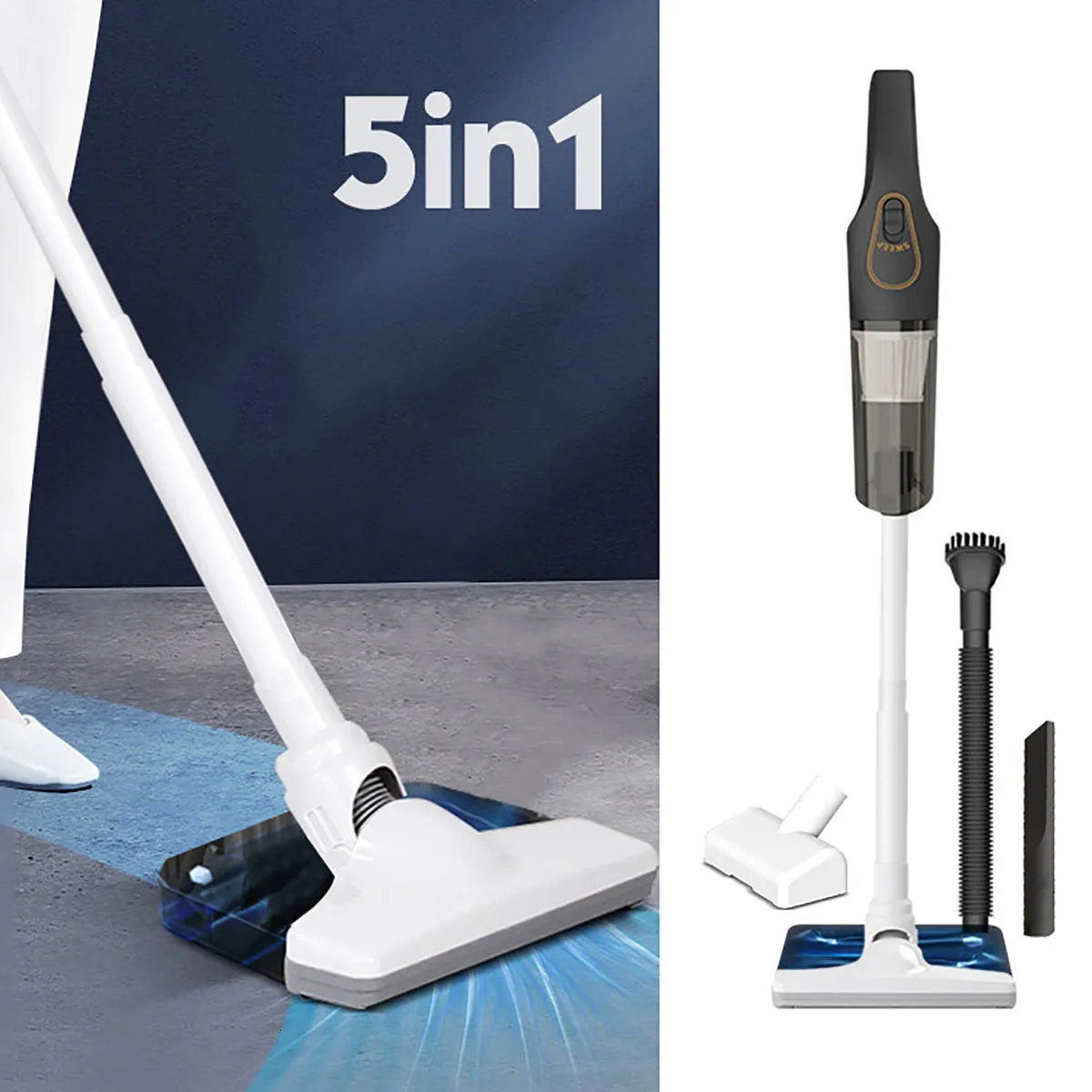 5 In 1 Wireless Handheld Corded Stick Vacuum For Household Car