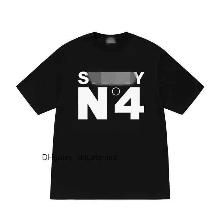 SY men t shirt designer t shirts women clothing graphic tees Pattern tee clothing high street cotton Hip Hop Simple Letters Retro Print Loose dice U3KX