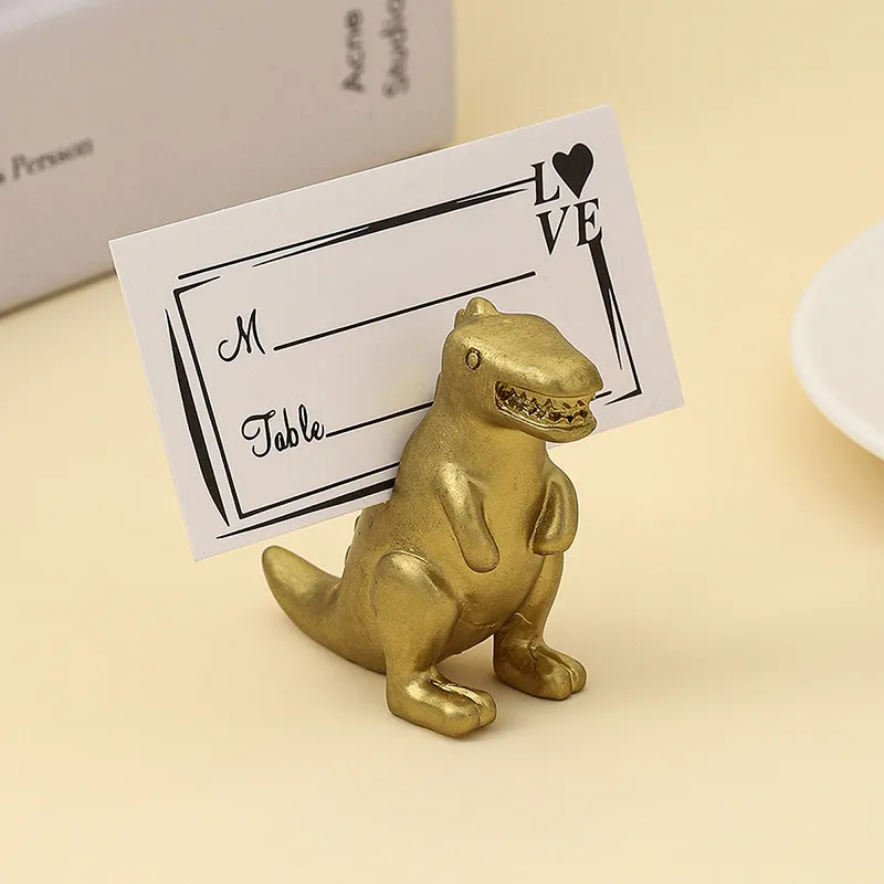 Dinosaur cute cartoon alloy Creative seat clip Party business card Creative message clip