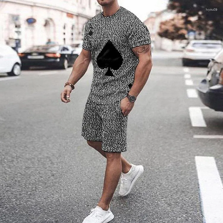 Men's Tracksuits Fashionable Short Sleeve Shorts Sets Embrace The Ultimate Summer Wardrobe Fashion Cloth