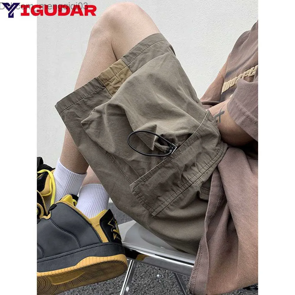 Jeans masculins Summer Marchandise Shorts masculins Tendance Brand de genou décontracté pour hommes Street Shorts pour hommes sous-vêtements Z230814