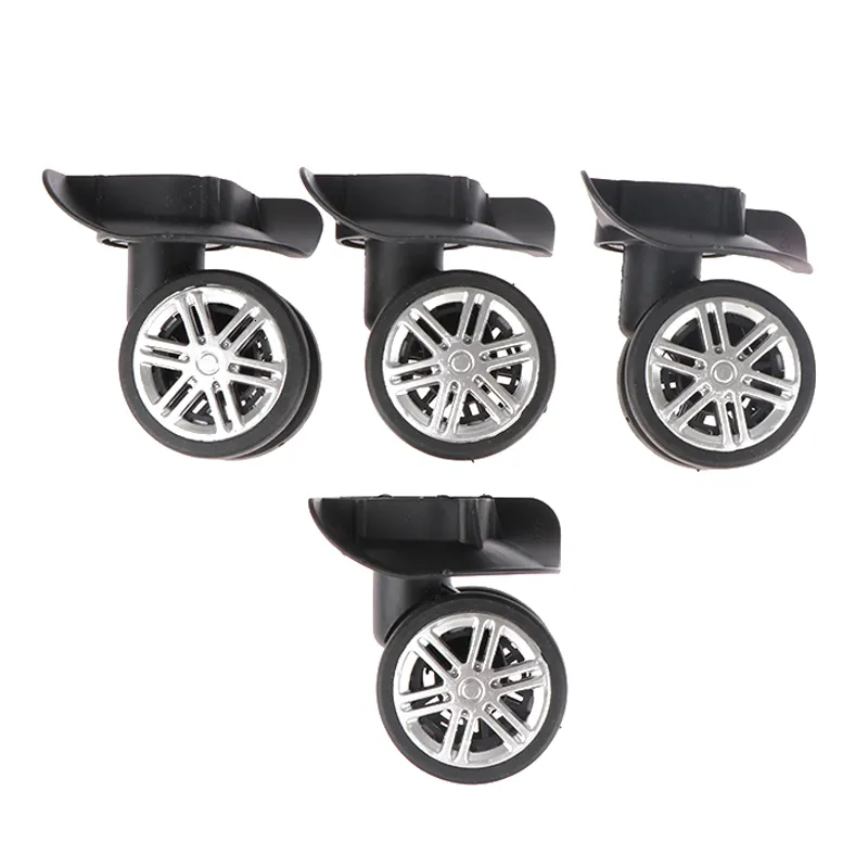 Bag Parts Accessories 4pcs Silent Universal Wheels Replacement Luggage Caster Accessories Suitcases Repair Trolley Rubber Wheels Silent Luggage Wheels 230810