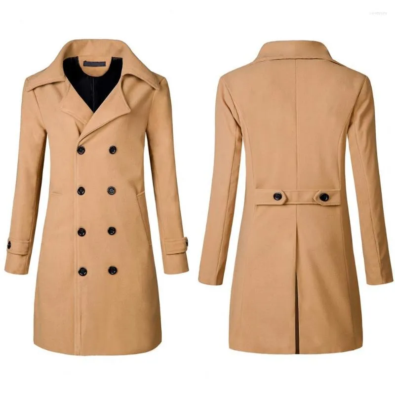 Women Double Breasted Winter Warm Long Jacket Trench Coat Parka Outwear  Overcoat