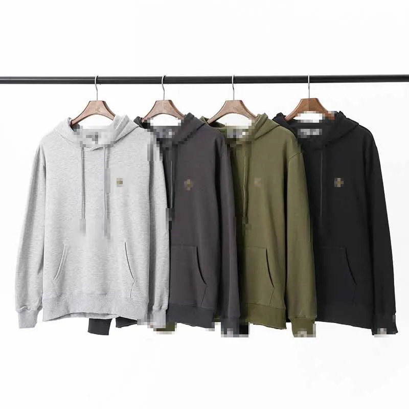 A Bathing Ape Autumn and winter Men's Solid Color Embroidered Men's Terry Hoodie Bathing Ape Hooded