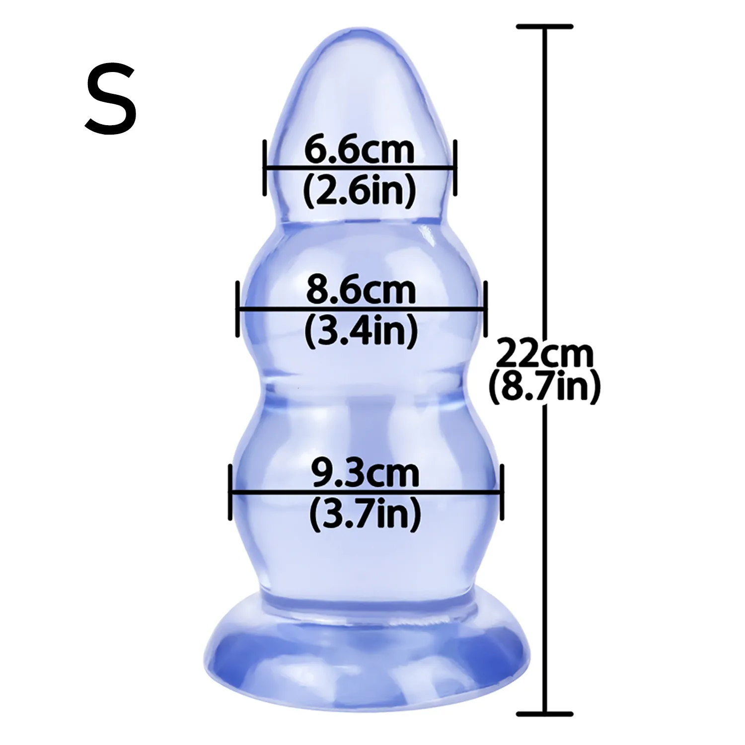 Dilatatore anale sovradimensionato con ventosa per massimo comfort_voghion.com