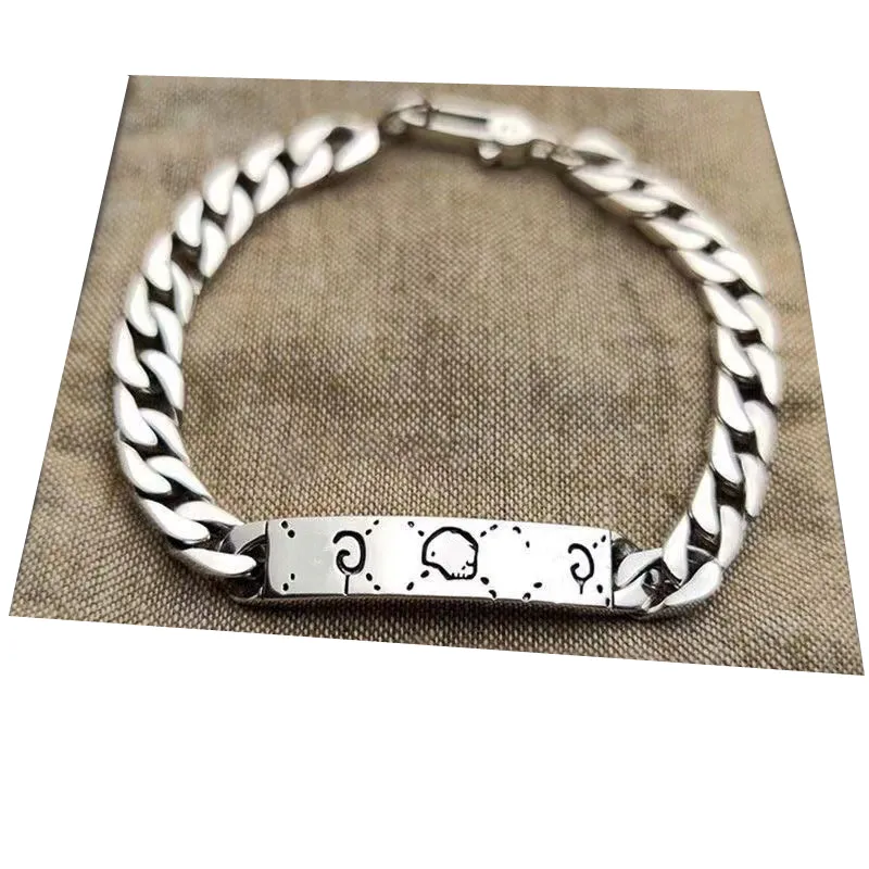 Top Designer Cool Hot Bracciale a catena Bracciale alla moda INS Bracciale in argento 925 da donna Top Gioielli di lusso da uomo con confezione regalo