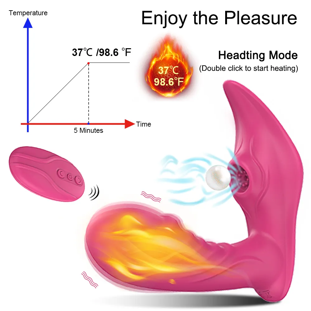 Vibratori per mutandine con telecomando senza fili, vibratori per clitoride con ventosa per clitoride, punto G femminile, giocattoli sessuali per coppie_voghion.com