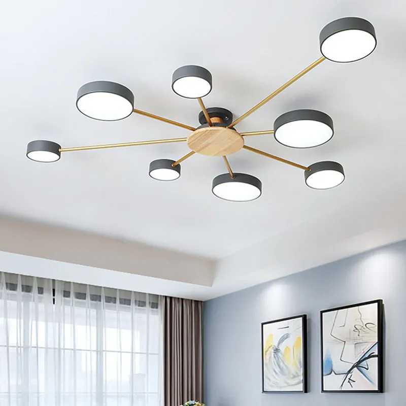 Plafond moderne Chandelier Chambre salon LED PLAGE LED LECLAGE PLATER