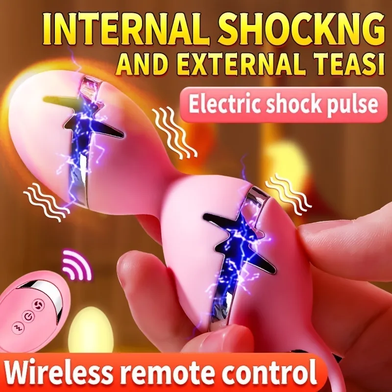 Adult Toys Wireless Remote Control Electric Shock Vibrating Eggs For Women Clitoris Stimulator Wearable Masturbator Balls Massager Sex Toy 230810