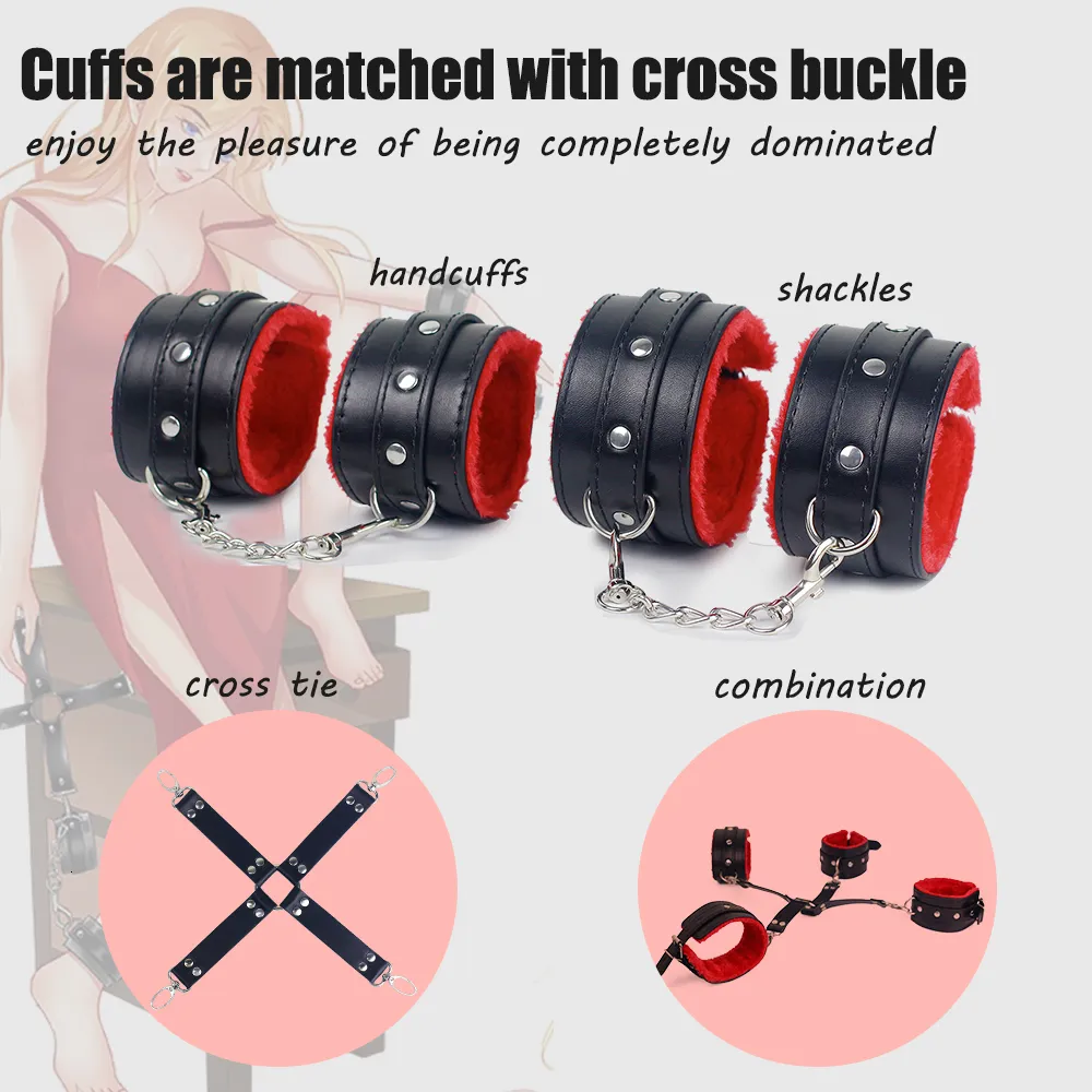 Juguetes Para Adultos Juego De Rol Sexual En Pareja Sex Bondage Love Cuffs  Kit