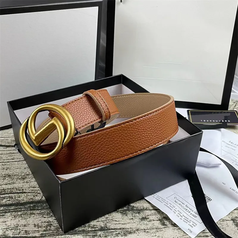 Mens Designers Belt Luxury Womens Belts Double Bronze Letter Buckle Genuine Leather Belt Business Casual Gold Silver Black Classic Belts
