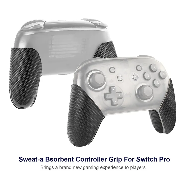 GamePad Siliconeノンスリップステッカースイッチプロコントローラーグリップアンチスリップアンチスイートステッカーの高速船用の滑り止めグリップカバー