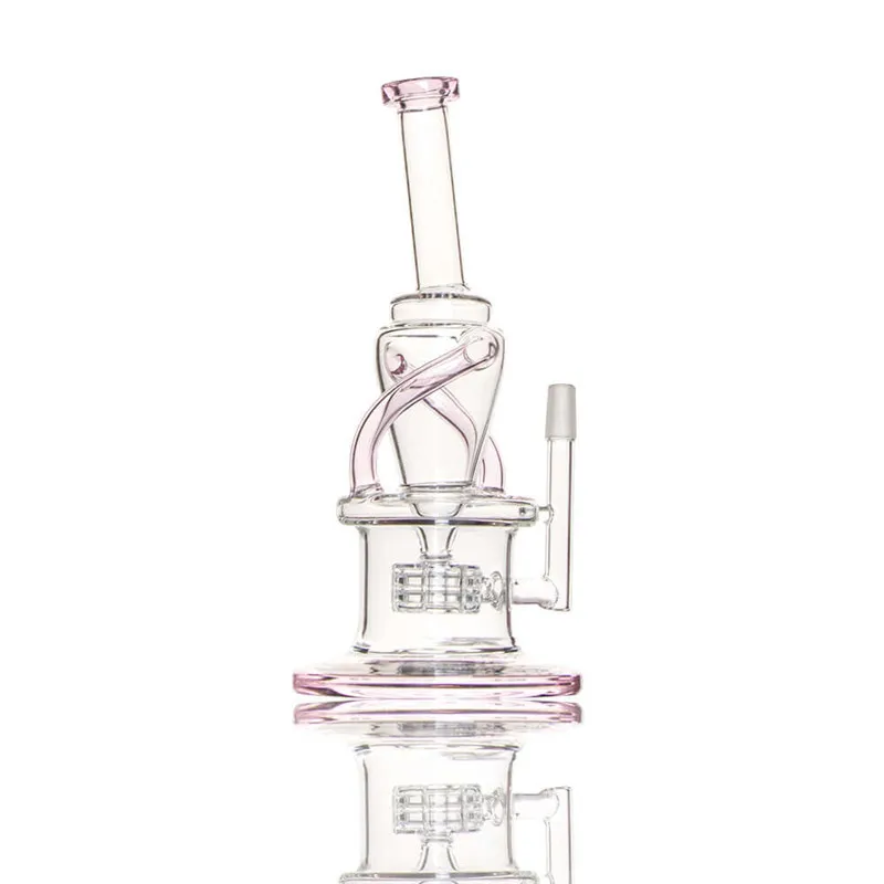 Glass Dab Rig Recycler 9 인치 14.5mm 조인트