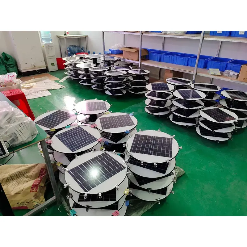 Solar UFO Lamp 150W 250W 300W 3 5 heads Round IP65 Waterproof Integrated Street Light