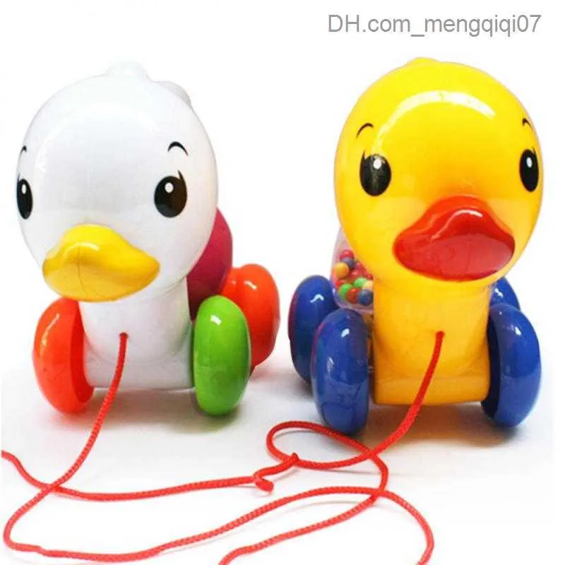 Pull Toys Baby and Toddler Toys z kaczątkiem z sznurkiem wyposażonym w pułapki myszy gadaj sensoryczne szkolenie rodziców interakcja dzieci Z230814