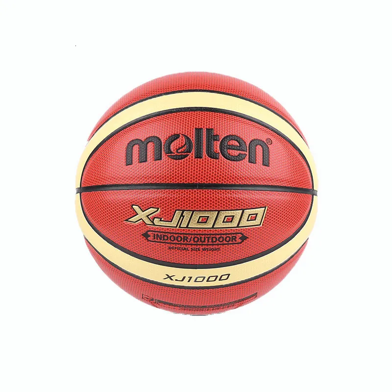 Bollar Molten Basketball Ball Officiell storlek 765 PU LÄDER XJ1000 utomhus inomhus matchträning män kvinnor baloncesto 230811