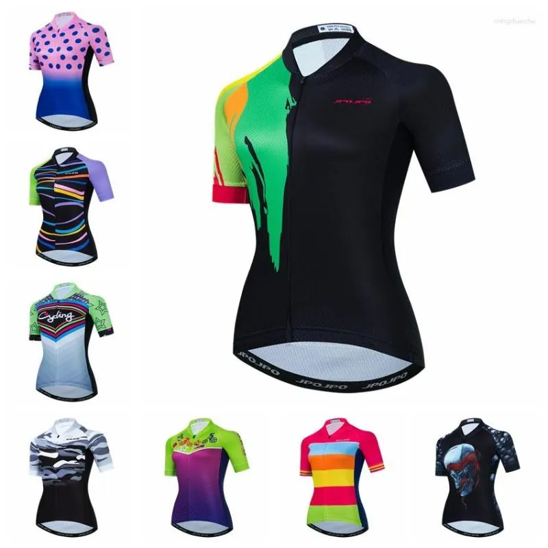 Kurtki wyścigowe Weimostar Bike Team Cycling Jersey Women Firl Sanda Odzież czerwona koszulka rowerowa droga MTB Tops Ropa