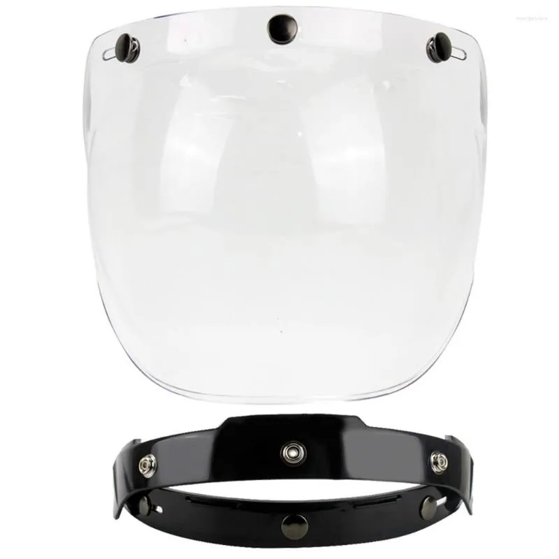 خوذات الدراجات النارية Bubble Visor Retro Casco Parts Vintage Casque Accessory Windshield Shield 12Color متاح الرجال النساء