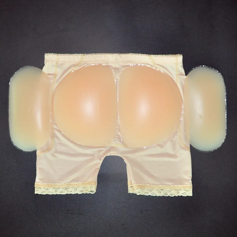 4PCS Women Butt Silicone Padded Panties Hip Enhancer Underwear Shapewear …  (Beige, S) at  Women's Clothing store
