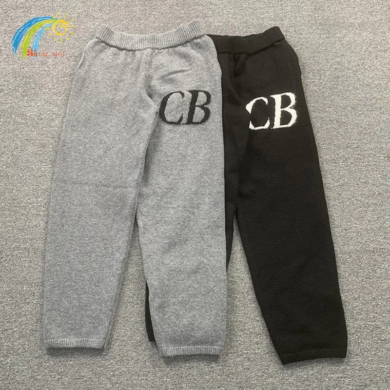 Men's Pants High Quality Oversized Cole Buxton Knit Pants Men Women 1 1 Vintage Jacquard CB Woolen Sweatpants Inside Tags 230810