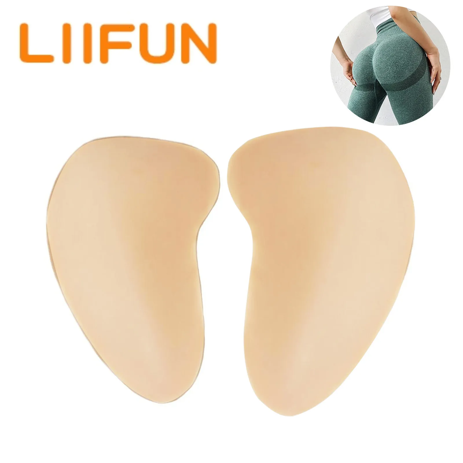 Форма груди Liifun Bott Shaper Silicone Pads Lift Comply Curve искусственная бедра сексуальная переодевание косплей Trag Queen Transgender 230811