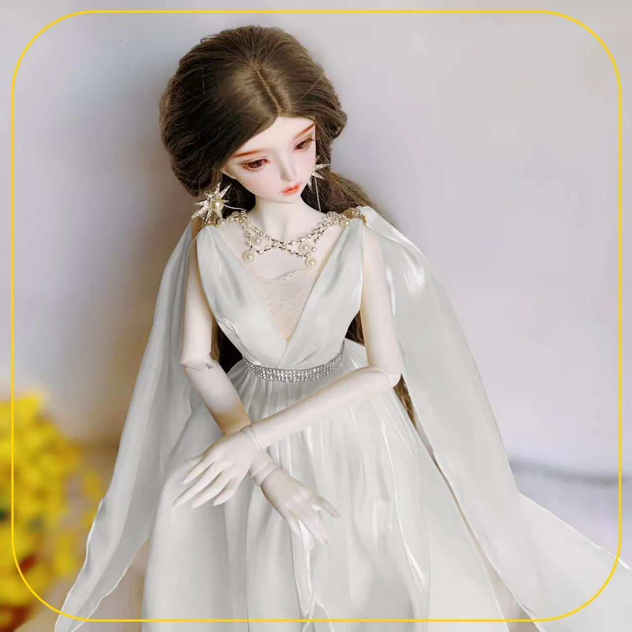 Doll Accessories 1/3 1/4 1/6 Doll's Clothes for Bjd Doll Princess Fashion Dress Diy Girl Toys Dress Up Kid Children Gift Doll Accessories No Doll 230812