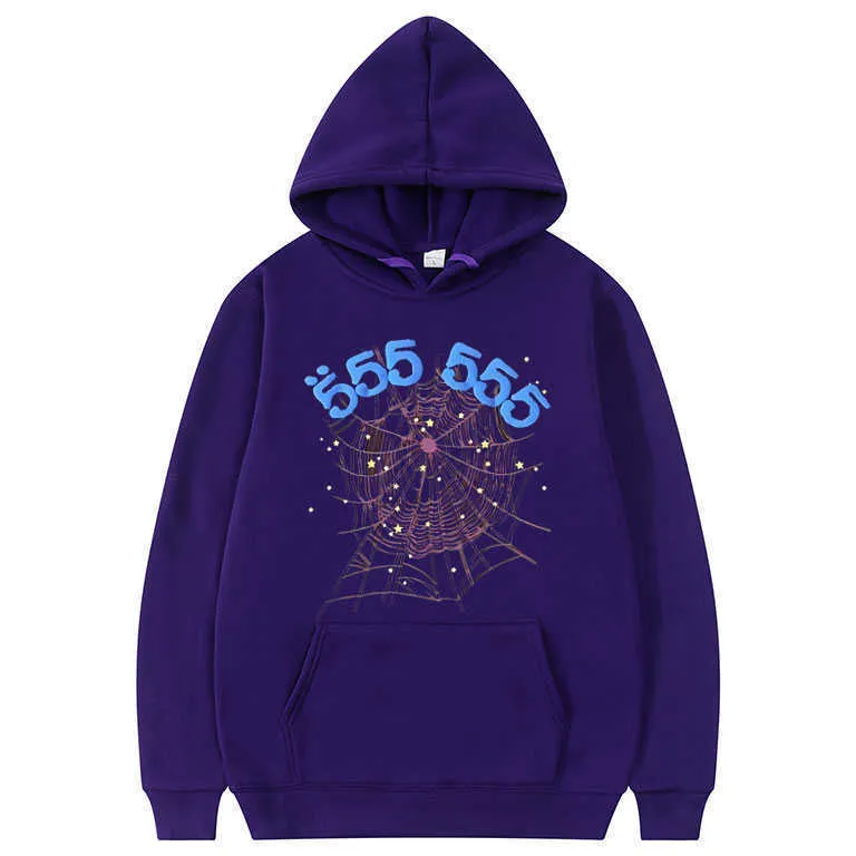 【希少】Sp5der Purple 555 パーカー SP5DER Star OG Web V2 パーカー | パープル | FARFETCH JP