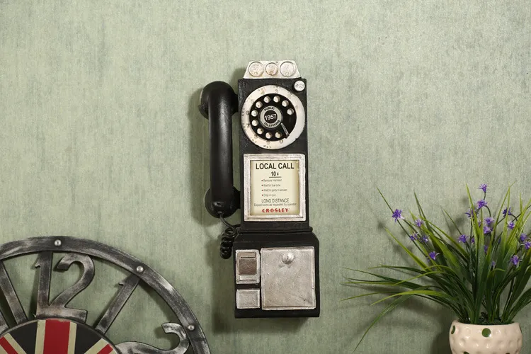 Telefono Retrò Vintage, Ornamento Per Antico Oggetti di Scena Per Fotografie Vintage, Arredamento in Stile Antico, Decorazione Per La Scrivania
