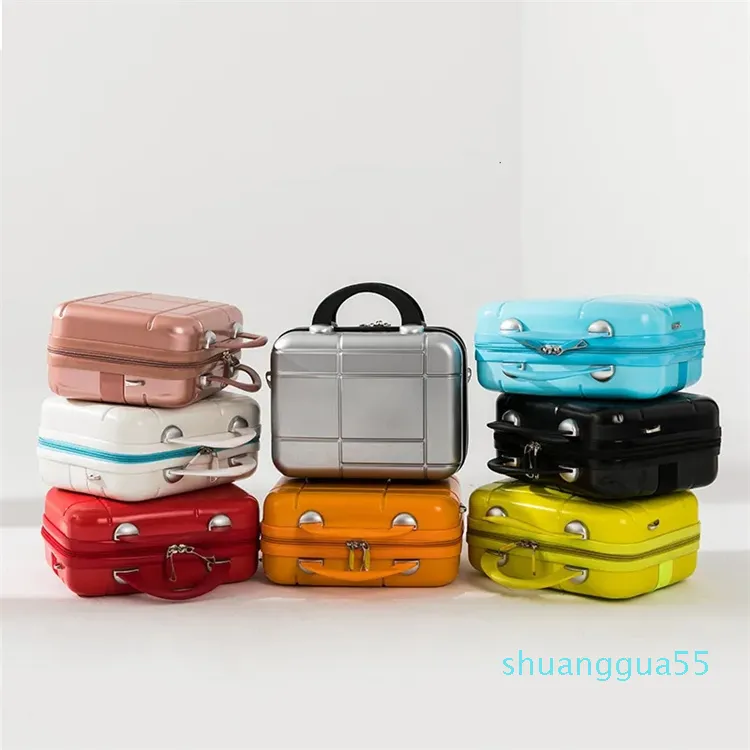 Duffel Bags Bagage Product Cosmetische tas Diagonale trolley behuizing Kind kleine koffer 13 inch