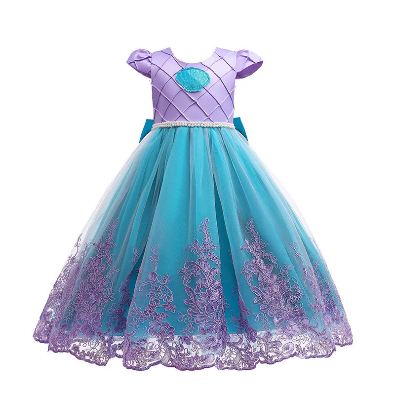 Robe de princesse Disney avec lumière LED pour fille, vêtements de